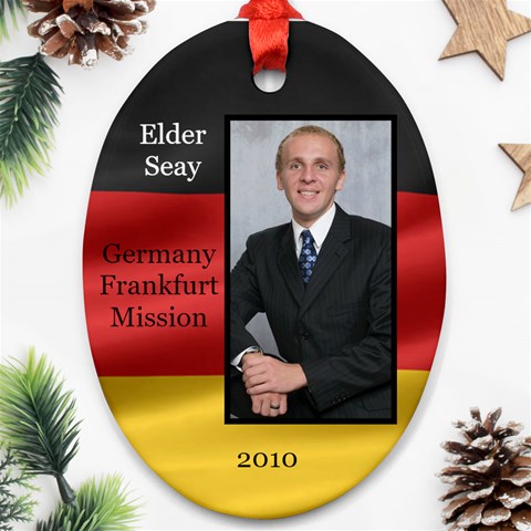 Elder Seay German Flag Ornament 2010 By Stephanie Front