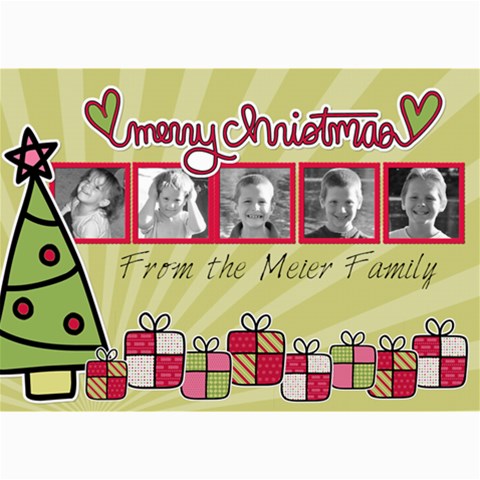 Present Card By Martha Meier 7 x5  Photo Card - 3
