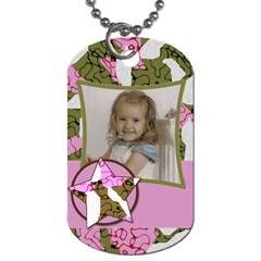 Girls Cammo Tag - Dog Tag (One Side)
