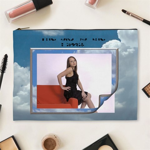 The Sky Is The Limit Xl Cosmetic Bag By Lil Front