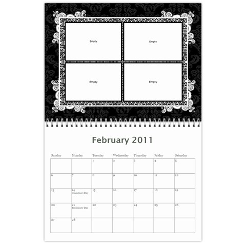 Ballerina Calendar By Tracy Gardner Feb 2011