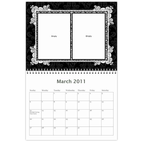 Ballerina Calendar By Tracy Gardner Mar 2011