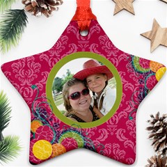 Bright Pink Star Ornament - Ornament (Star) Bright Pink Star Ornament - Ornament (Star)