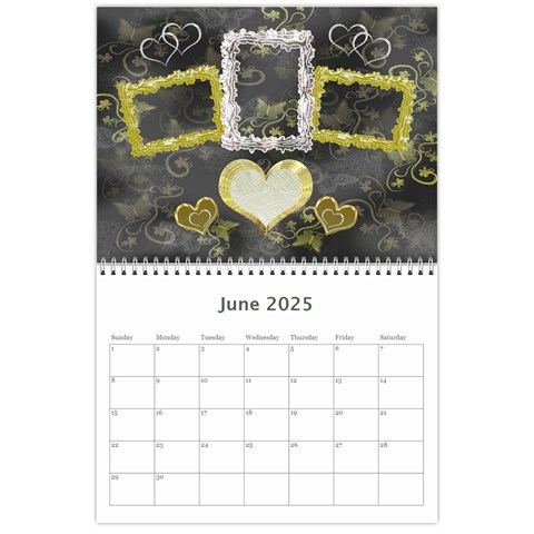 Frill Frame Calendar 2025 By Ellan Jun 2025