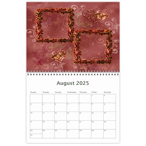 Frill Frame Calendar 2025 By Ellan Aug 2025