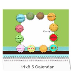 Kalendar 2011 - Wall Calendar 11  x 8.5  (12-Months)