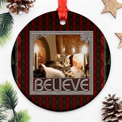 Believe 1-Sided Ornament - Ornament (Round)