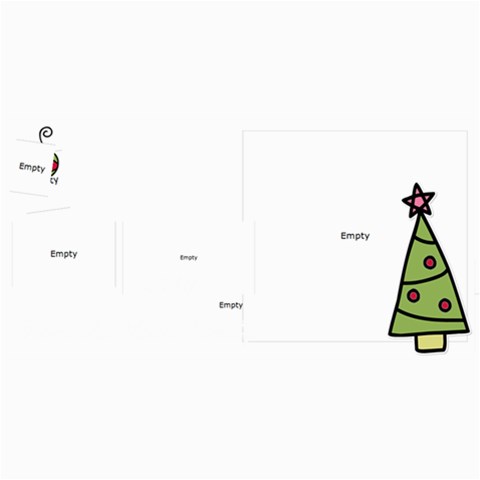 Happy Holiday Card With Tree By Martha Meier 8 x4  Photo Card - 5