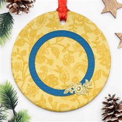Ornament-Ella in Blue 1004 - Round Ornament (Two Sides) Ornament-Ella in Blue 1004 - Round Ornament (Two Sides)