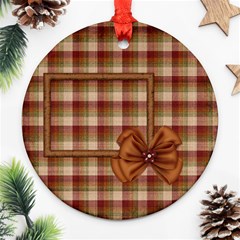 Ornament Gingy Holiday 1002 - Round Ornament (Two Sides) Ornament Gingy Holiday 1002 - Round Ornament (Two Sides)