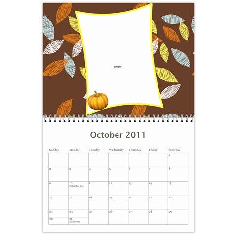 2011 Calendar By Tracy Clair Oct 2011
