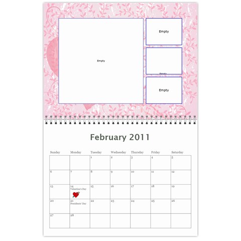 2011 Calendar By Tracy Clair Feb 2011
