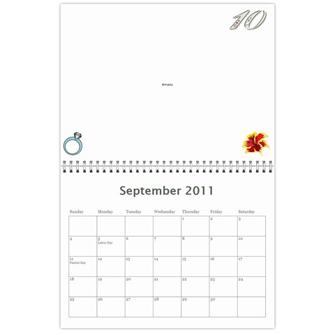 2011 Calendar By Tracy Clair Sep 2011