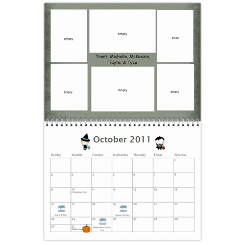 2011 Calendar By Michelle Leifson Oct 2011