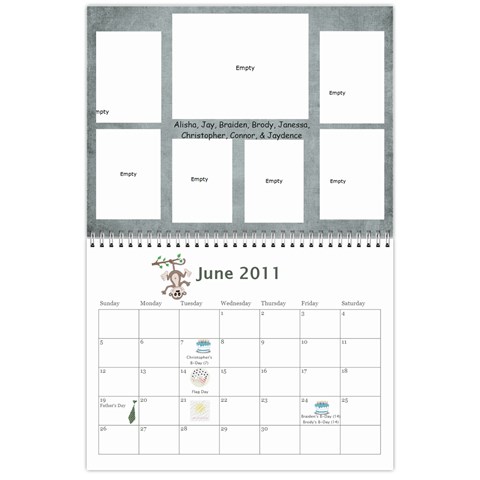 2011 Calendar By Michelle Leifson Jun 2011