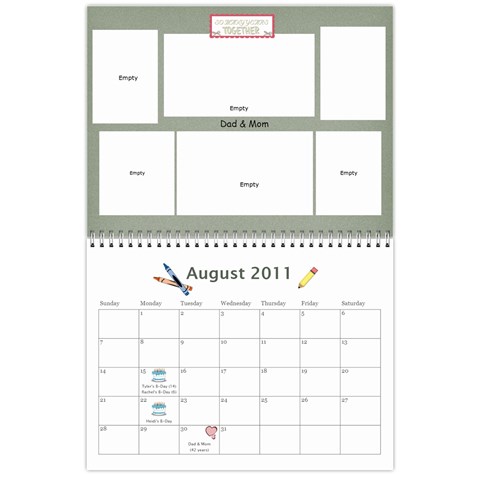 2011 Calendar By Michelle Leifson Aug 2011