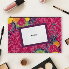 Bright Patterns Pink Large Cosmetic Bag