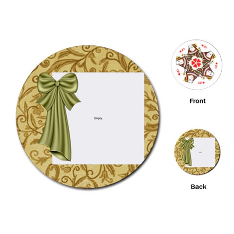 Round Playing Cards Front