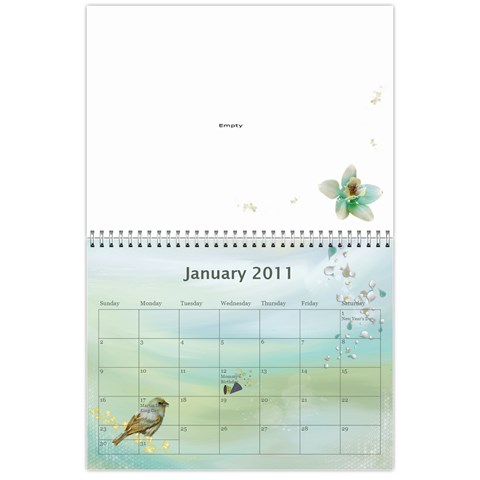 2011 Calendar By Hue Quyen Huynh Jan 2011