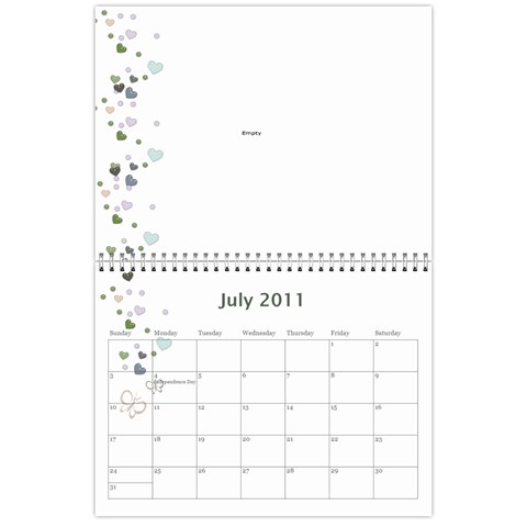 2011 Calendar By Hue Quyen Huynh Jul 2011