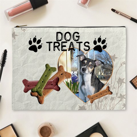 Dog Treat Bag (xl Cosmetic Bag) By Lil Front