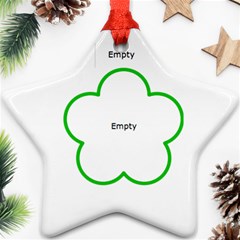 Scroll Upon a Star lime and cobalt 2010 star ornament - Ornament (Star) Scroll Upon a Star lime and cobalt 2010 star ornament - Ornament (Star)