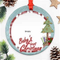 1st xmas - Ornament (Round)