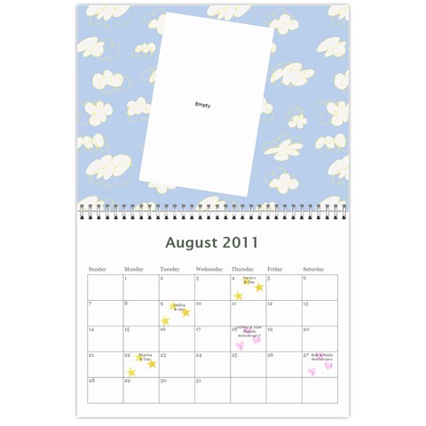 2011 Calendar Bob And Paula By Melanie Robinson Aug 2011