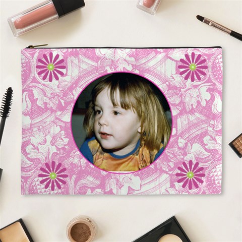 Bubblegum Xl Cosmetic Case By Joan T Front