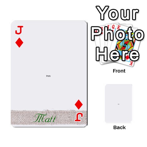 Jack Cards By Jessica Front - DiamondJ