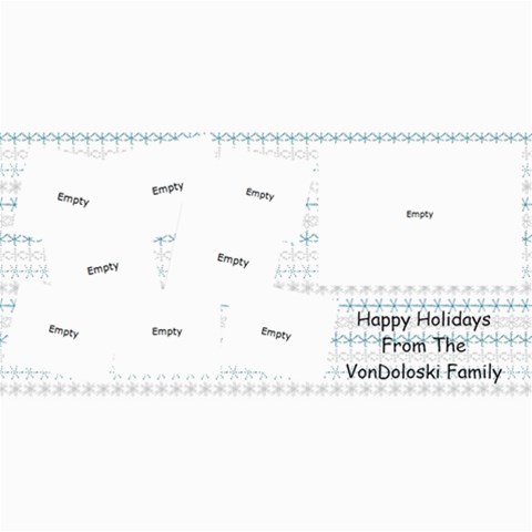 Vondo Christmas Card By Jamee Garrison 8 x4  Photo Card - 4