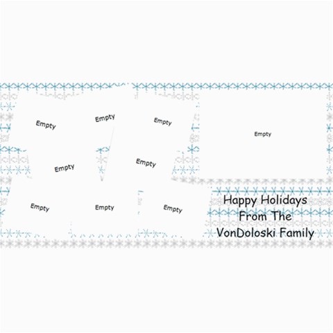 Vondo Christmas Card By Jamee Garrison 8 x4  Photo Card - 8