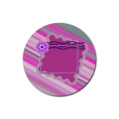 Flower - Rubber Round Coaster (4 pack) Flower - Rubber Round Coaster (4 pack)
