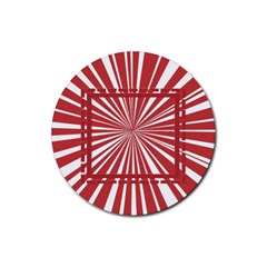 Red frames - Rubber Round Coaster (4 pack) Red frames - Rubber Round Coaster (4 pack)