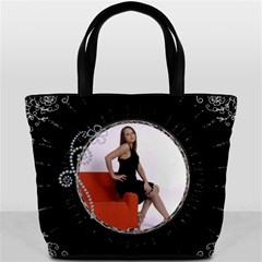 Black Splash Bucket Bag