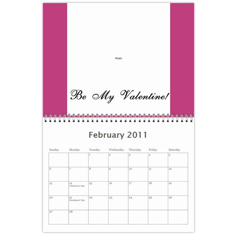Chris Calendar By Kayla Feb 2011