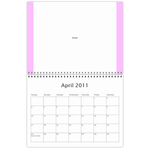Chris Calendar By Kayla Apr 2011