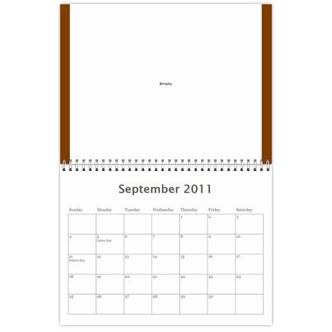 Chris Calendar By Kayla Sep 2011