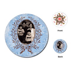 blue victorian playing cards - Playing Cards Single Design (Round) blue victorian playing cards - Playing Cards Single Design (Round)