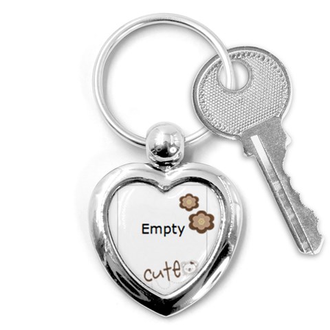 Custom Key Chain Heart Front