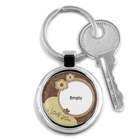 Custom Key Chain Round Front