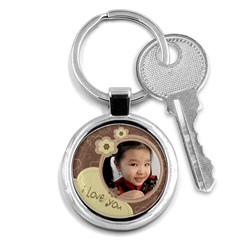 Custom Key Chain Round - I Love You - Key Chain (Round)