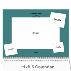 schneider calendar - Wall Calendar 11  x 8.5  (12-Months)