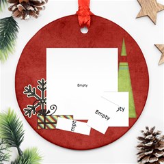 Joy ornament 7 - Round Ornament (Two Sides) Joy ornament 7 - Round Ornament (Two Sides)