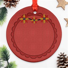 Gypsy Fall 2 Sided Ornament 1002 - Round Ornament (Two Sides) Gypsy Fall 2 Sided Ornament 1002 - Round Ornament (Two Sides)