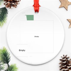 Happy Holidays Ornament 1001 - Round Ornament (Two Sides) Happy Holidays Ornament 1001 - Round Ornament (Two Sides)