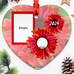 my garden heart ornament - Ornament (Heart)