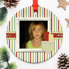 Happy Holidays Ornament 201 - Ornament (Round)