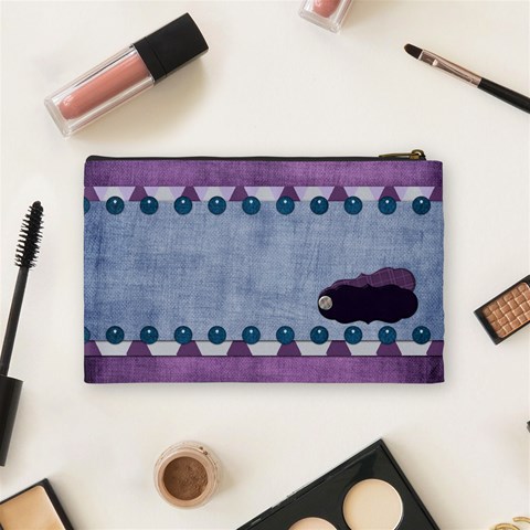 Lavender Rain Cosmetic Bag 102 By Lisa Minor Back