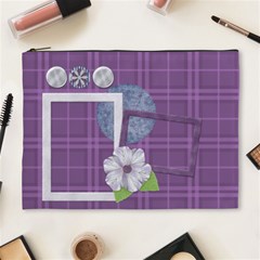 Lavender Rain Cosmetic Bag XL 104 (7 styles) - Cosmetic Bag (XL) Lavender Rain Cosmetic Bag XL 104 (7 styles) - Cosmetic Bag (XL)